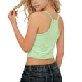 thumbnail image 4 of yillto 2 Pack Camisole for Girls Cotton Sleeveless Spaghetti Straps Tank Tops Comfortable Undershirts, 4 of 7