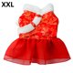thumbnail image 2 of Ropa para perros Vestidos para cachorros Traje Tang Estilo de año nuevo chino Calor de invierno Patrones múltiples Perros con estilo Disfraz para Bichon XXL Koi rojo Inevent PT000711-17, 2 of 2