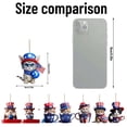 thumbnail image 6 of Red White and Blue Cat Decor Hanging Ornament 4Th of July Front Door Decor Patriotic Car Mirror Hanging Accessory Patriotic Decorations for Home Porch, 6 of 7