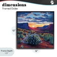 thumbnail image 4 of Stupell Industries Contemporary Desert Sunset on Blooming Bush Black Framed Giclee Art, 12 x 12, by Kate Jarvik Birch, 4 of 8