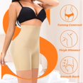 thumbnail image 6 of Tummy Control Shapewear Shorts for Women High Waisted Body Shaper Thigh Slimmer Lace Slip Shorts Under Dresses, 6 of 7