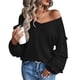 thumbnail image 2 of Blusas sueltas con cuello en V y manga larga para mujer, blusas sueltas con cuello en V y manga larga para mujer, blusas de manga larga para mujer, tecnología de vanguardia, 2 of 6