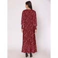 thumbnail image 3 of DressBerry Women's Printed Floor Length Georgette Dress Puff Sleeves Tiered Summer Wear Flared Maxi Dress, 3 of 7