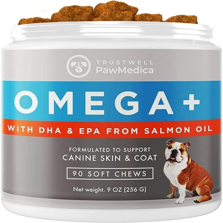 UPC: 0860003445648 | PawMedica Omega 3 for Dogs Dog Skin and Coat Supplement with Fish Oil Love Helps with Dog Dry Skin Omega Vitamin Chews for Dog Allergies