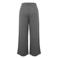thumbnail image 6 of ANINEO Women Casual Wide Leg Dress Pants High Waist Flowy Trousers With Dragging Hem For Commute And Daily Wear Solid Color Birthday Bottoms Female Slacks, 6 of 7