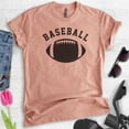 thumbnail image 2 of Baseball Shirt, Unisex Women's Men's Shirt, Funny Baseball T-shirt, Funny Football Tee, Ironic Sports Tee, Heather Sunset, X-Small, 2 of 6