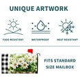 thumbnail image 5 of Buffalo Plaid Daisy Mailbox Covers Magnetic Spring Summer Floral Mailbox Covers Farmhouse Welcome Mailbox Cover Standard Size 21 x 18 Inch Waterproof Post Box Cover Wraps Garden Yard Decor for Outdoor, 5 of 6