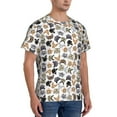 thumbnail image 2 of Vsdgher Cute Cats Print Men's Dry Fit Mesh Athletic Shirts Moisture Wicking Tennis T-Shirt Tops, 2 of 9