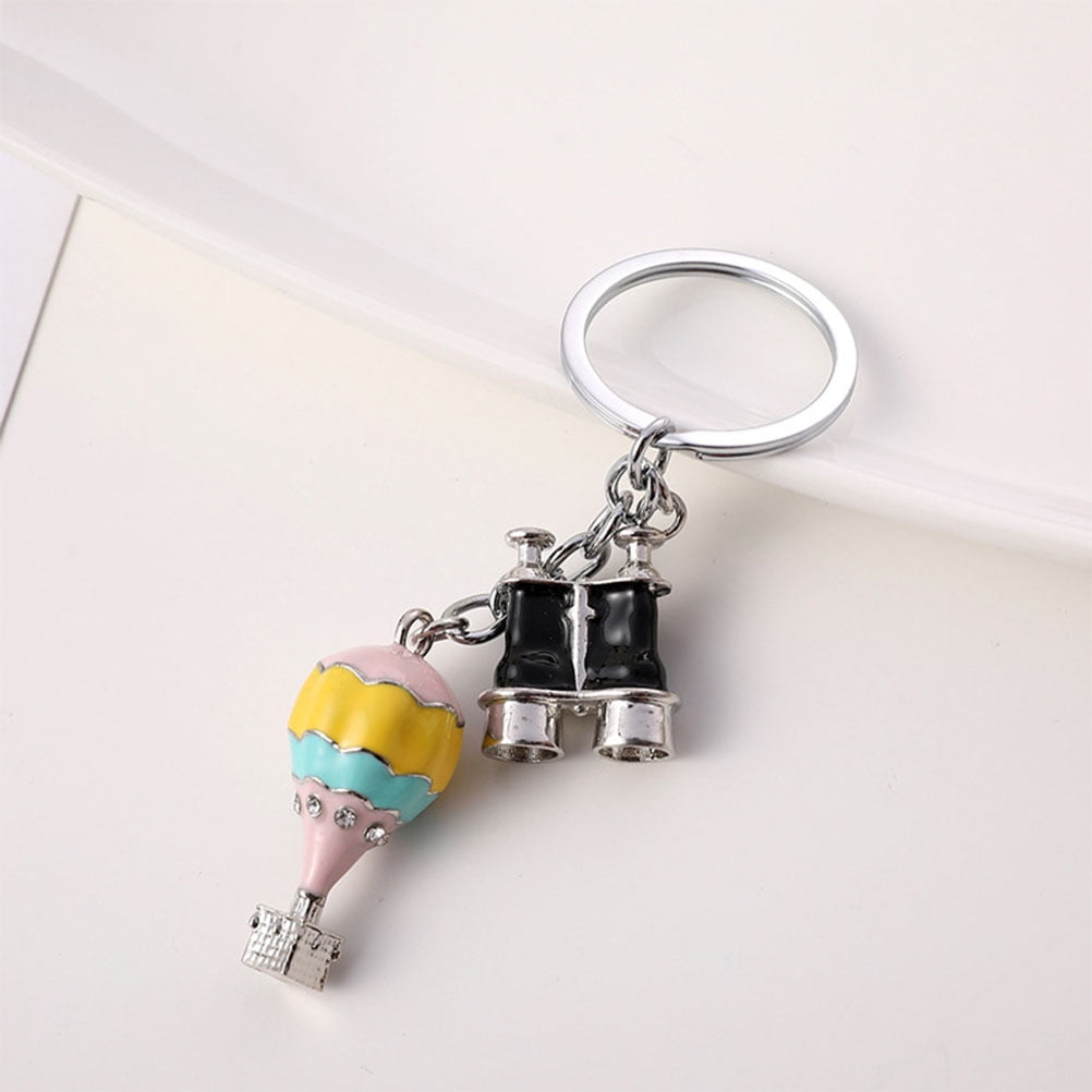 SWETRACE Creative Keychains Hot Air Balloon Design Durable Key Holder for Everyday Use