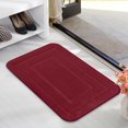 thumbnail image 5 of Hgallory Polyester Thick Water Absorbing Floor Mats for Bedroom Living Room, Solid Color Non-Slip Floor Rugs for Entrance Sofa side, Home Decor Welcome Doormat, 16"x24", 1 Pack, Red, Rectangle, 5 of 7