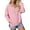 Pink, variant on cocolona Hoodies for Women Long Sleeve Zip Hooded Sweatshirts Fall Winter Casual Solid Color Side Slit Hoodie Fashion Tops