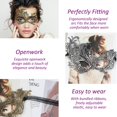 thumbnail image 4 of Mascarada - Paquete de 3 máscaras de Halloween para mujer de encaje veneciano, antifaz sexy para fiesta para mujer oso de fresa  Hogar, 4 of 5