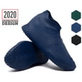 thumbnail image 1 of BOVAI - Shoe Covers Waterproof New Upgraded Stronger Design 2020 Work Boots Cover Reusable Boot & Shoe Rain Silicone Protector Non-Slip Non-toxic Stretchable Multi Use (L, Blue), 1 of 6