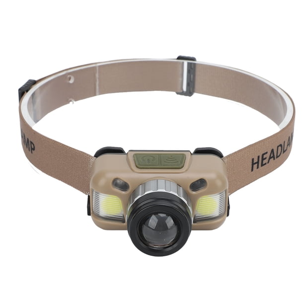 Linterna Frontal, Sensor De Movimiento De Faro COB De 1200 MAh, Cómoda De Usar, Ligera, Ajustable A 30 Para Exteriores