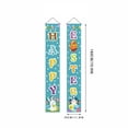 thumbnail image 3 of POLISE Spaces Easter Couplets Banner with Eggs Rabbits, 70.9 Inch Long Spring Festive Door Hanging Decor, Polyester Fabric Party Backdrop for Home Porch Mantel Wall Photo Booth Decoration, 3 of 6