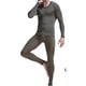 thumbnail image 3 of Guardurnaity Conjunto de ropa interior térmica para hombre, ropa de dormir de seda helada para otoño e invierno, ropa interior cálida y ajustada, conjuntos de ropa Verde oscuro/L, 3 of 6