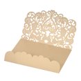 thumbnail image 4 of Cubierta de Tarjeta de invitación de boda leyfeng 20 unids/set papel perlado corte láser patrón de corazón hueco, 4 of 8