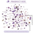 thumbnail image 2 of PH 250~300g Irregular Tumbled Chip Beads Natural Amethyst Beads Rose Quart Chips Beads Pink Purple Undrilled Loose Gemstone Bead for Jewelry DIY, 2 of 6