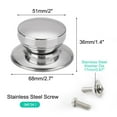 thumbnail image 2 of Uxcell Stainless Steel Easy Lifting Pot Lid Knob Handle Knobs, 2 of 7