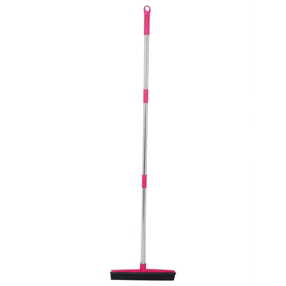 Multifunction Telescopic Floor Carpet Broom Pet Hair Dust Removal Cleaner Sweeper Cleaning ToolsPink