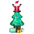 thumbnail image 2 of Árbol de Navidad Inflable Costway 210 cm con Papá Noel y Luces LED Decoración Navideña, 2 of 10