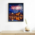 thumbnail image 2 of JRXY  Framed Canvas Print Wall Art Set European Night Fireworks Festival Celebrations & Holidays Cityscape Photography Realism Landscape Colorful for Living Room, Bedroom, Office  pattern3, 2 of 4