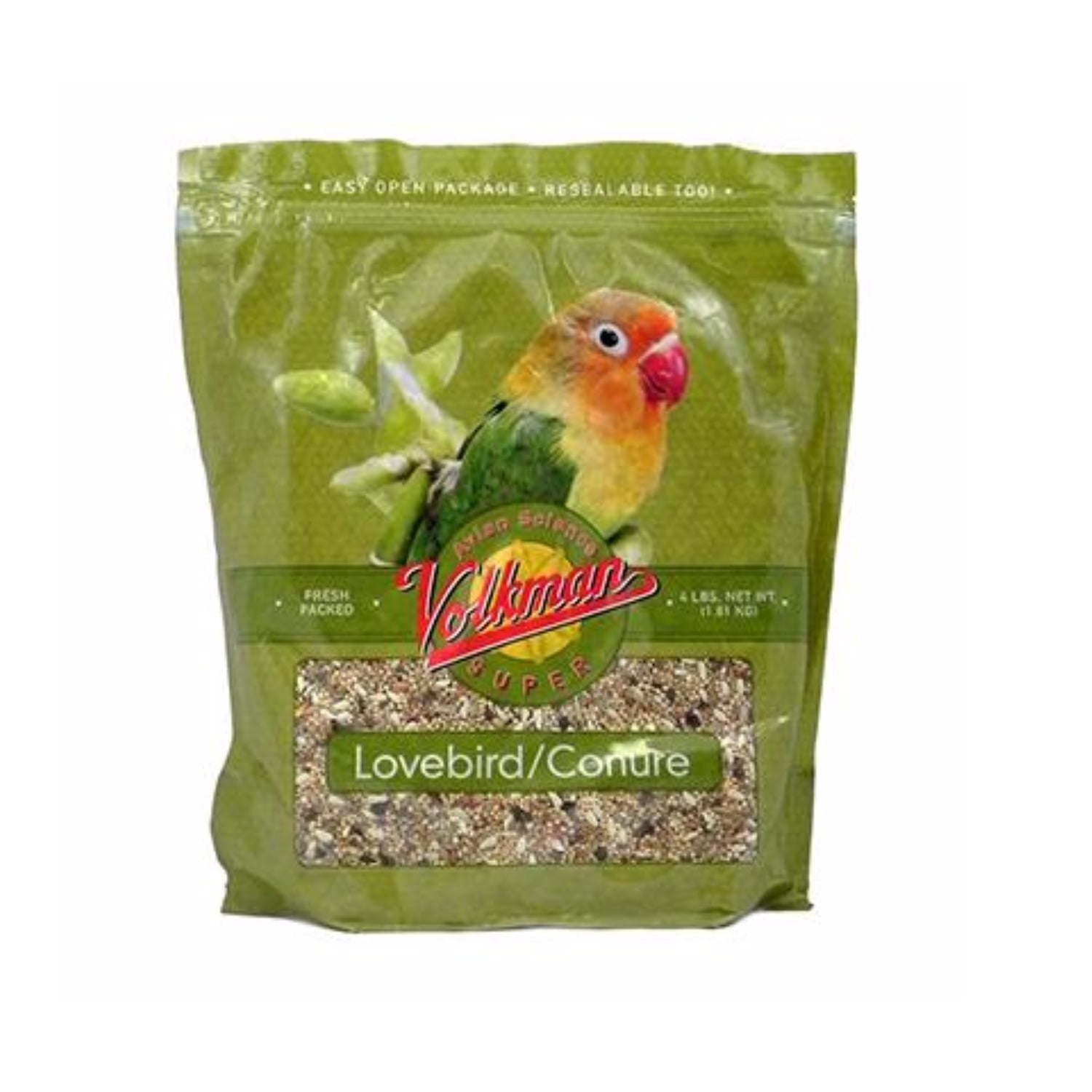Volkman Seed Avian Science Super Lovebird Conure Nutritionally Balanced 4 lbs