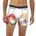 thumbnail image 2 of Salouo Summer Gnome Pattern Men's Boxer Briefs, Soft & Breathable Underwear Elastic Waistband Briefs for Men,1-Pack, 2 of 7