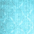 thumbnail image 1 of Ahgly Company Indoor Square Abstract Light Blue Contemporary Area Rugs, 8' Square, 1 of 4