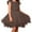 Coffee, variant on Girls Dress Layered Tutu Skirt For Ballet Dance Performance Party Puffy Short Party Wear With Flowy Sheer Fabric And Elegant Design For Soft Stylish Girl's Dress One Size (XS)
