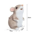 thumbnail image 2 of Cute Rat Mouse Bank Realistic Mouse Durable Resin Bank Inspire Children'S Savings Habits, 2 of 7