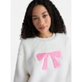thumbnail image 4 of No Boundaries Sleepwear Teddy Fleece Pullover, Lightweight, Women’s, 4 of 5