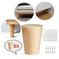 thumbnail image 6 of 4PCS Wooden Furniture Legs Tapered Sofa Legs Solid Wood Furniture Legs Sofa, Couch, Bed, Coffee cm 8cm, 6 of 10