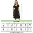 thumbnail image 5 of Yesfashion Women's V-neck A-line Knee Length Wrap Dress Swing Maternity Dresses For Baby Shower Or Casual, 5 of 5