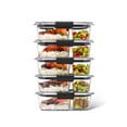 thumbnail image 4 of Rubbermaid Brilliance Meal Prep Containers, 2-Compartment Food Storage Containers, 2.85 Cup, 5-Pack, 4 of 4