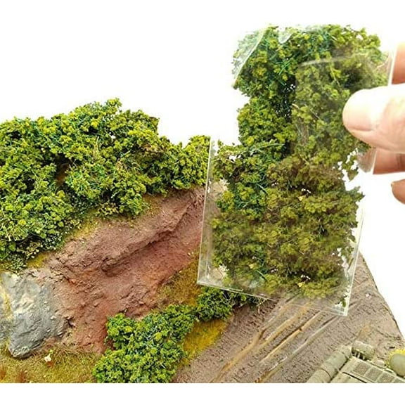 FullPetMoon DIY Miniature Shrubs Bushes Foliage Terrain Model Kit Sand Table Simulation Landscape War Gaming Terrain Decoration Railroad Scenery War Gaming Scenery