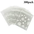 thumbnail image 1 of Christmas Treat Bag Simple Snowflake Pattern Cookie Bag Candy Treat Bag, 1 of 10