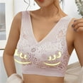thumbnail image 3 of RYRJJ Wireless Bras for Women No Underwire Comfort Seamless Push Up Lace Bras Full Coverage Everyday Bra, 3 of 6