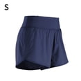 thumbnail image 1 of La yoga pone en cortocircuito a las mujeres que ejecutan la ropa de los deportes de secado rápido de los pantalones cortos, azul marino, S Eigraketly AP001149-09B, 1 of 7