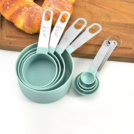 

4Pcs/5pcs/10pcs Multi Purpose Spoons/Cup Measuring Tools PP Baking Accessories Stainless Steel/Plastic Handle Kitchen Gadgets 9pcs white China