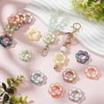 thumbnail image 4 of 30 cuentas acrílicas florales huecas, cuentas de flores transparentes con forma de flores de primavera, eslabones, espaciadores sueltos, cuentas con marco, abalorios., 4 of 6