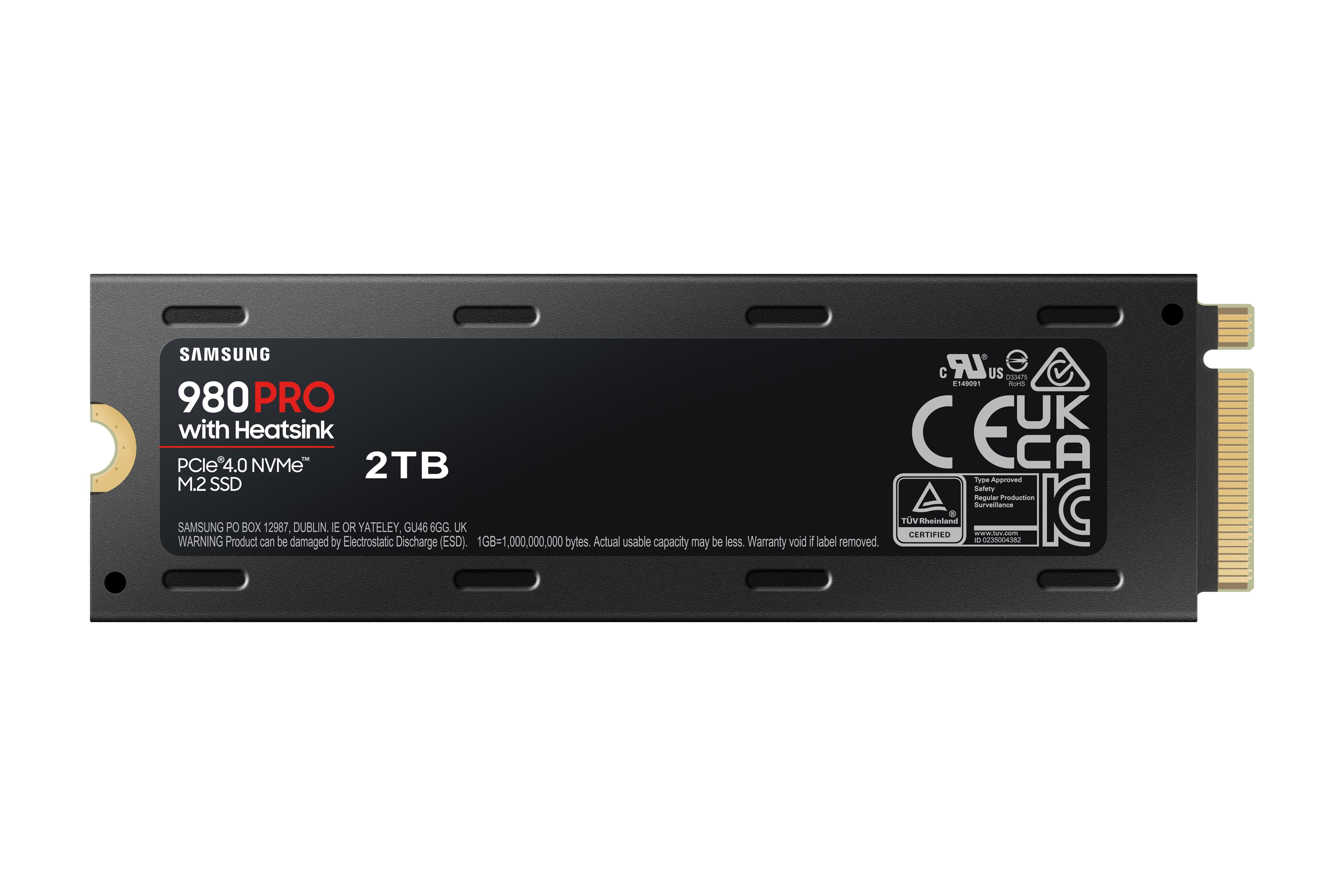 980 PRO w/ Heatsink PCIe® 4.0 NVMe™ SSD 2TB Memory & Storage - MZ-V8P2T0CW