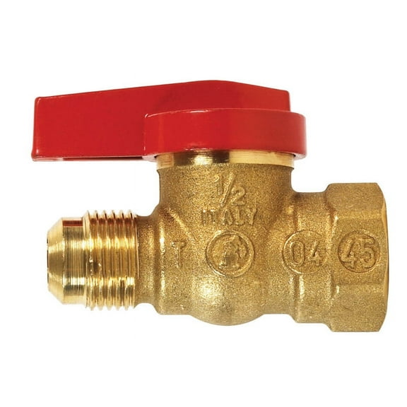 Mueller 114-523 Gas Ball Valve, 1/2" x 1/2", Forged Brass
