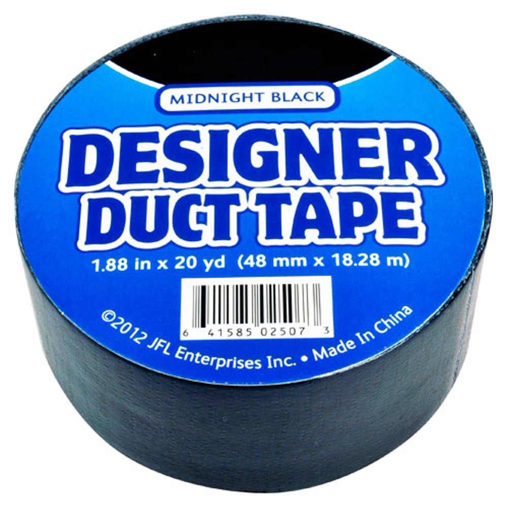 Designer Duct Tape 2507 Midnight Black Duct Tape, Pack of 5 Walmart