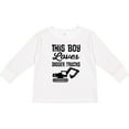 thumbnail image 3 of Inktastic This Boy Loves Digger Trucks Construction Boys Long Sleeve Toddler T-Shirt, 3 of 5