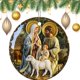 thumbnail image 1 of Wmhnj Adorno colgante acrlico para coche con escena de la Natividad navideña, con cuerda ajustable para el retrovisor. Decoracin navideña para el hogar., 1 of 9