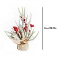 thumbnail image 3 of YOHAVEN Mini Christmas Tree 12.99" PVC Desktop Tabletop Holiday Decoration for Christmas Tree Shelf Windowsill Home Office Festive Decor Accent, 3 of 6