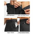thumbnail image 4 of Pantalones deportivos de golf Soothfeel para hombre, negros, ajustados, talla M, 4 of 6