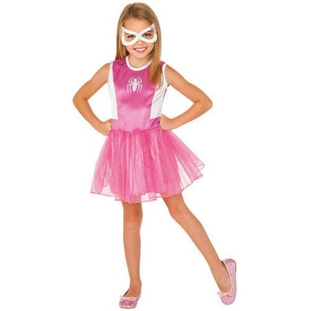 Spidergirl Pink Child Dress Halloween Costume