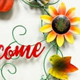 thumbnail image 5 of Metal Pumpkin Wreath Fall Pumpkins Door Decorations Hanging Welcome Sign, 5 of 5